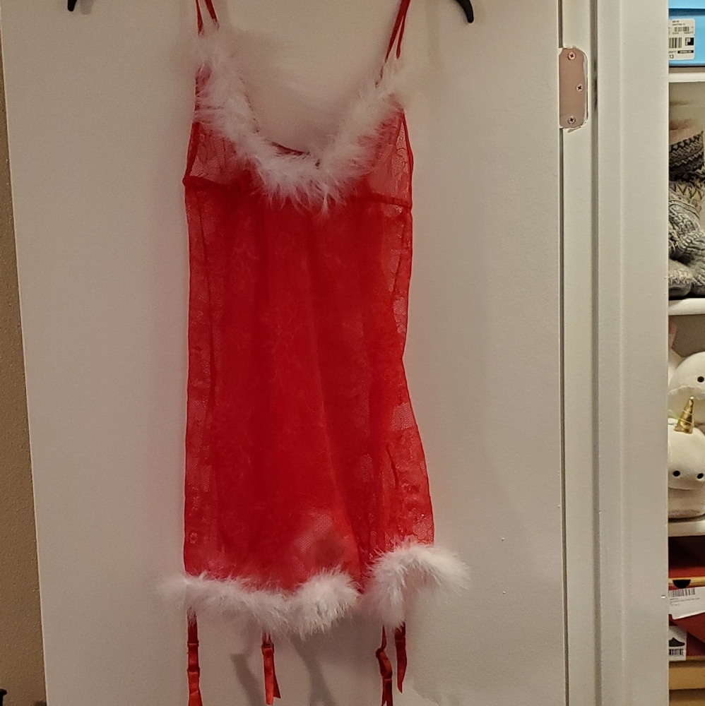 Christmas babydoll nighty lingerie